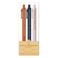 Highly Caffeinated Gel Pen Set — 3-pack with colorful ink, fun coffee-themed quotes for planners & journaling