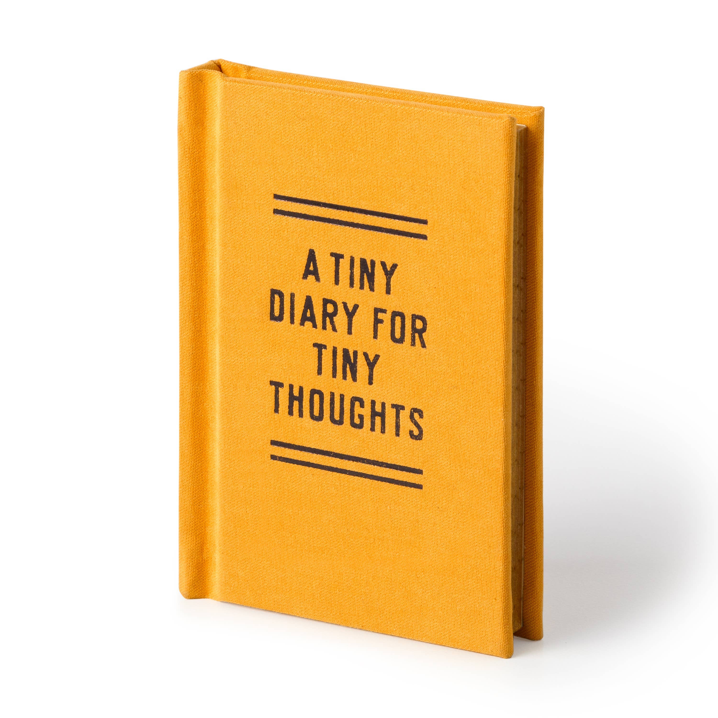 Tiny yellow diary for tiny thoughts, perfect for intentional journaling and cozy reads