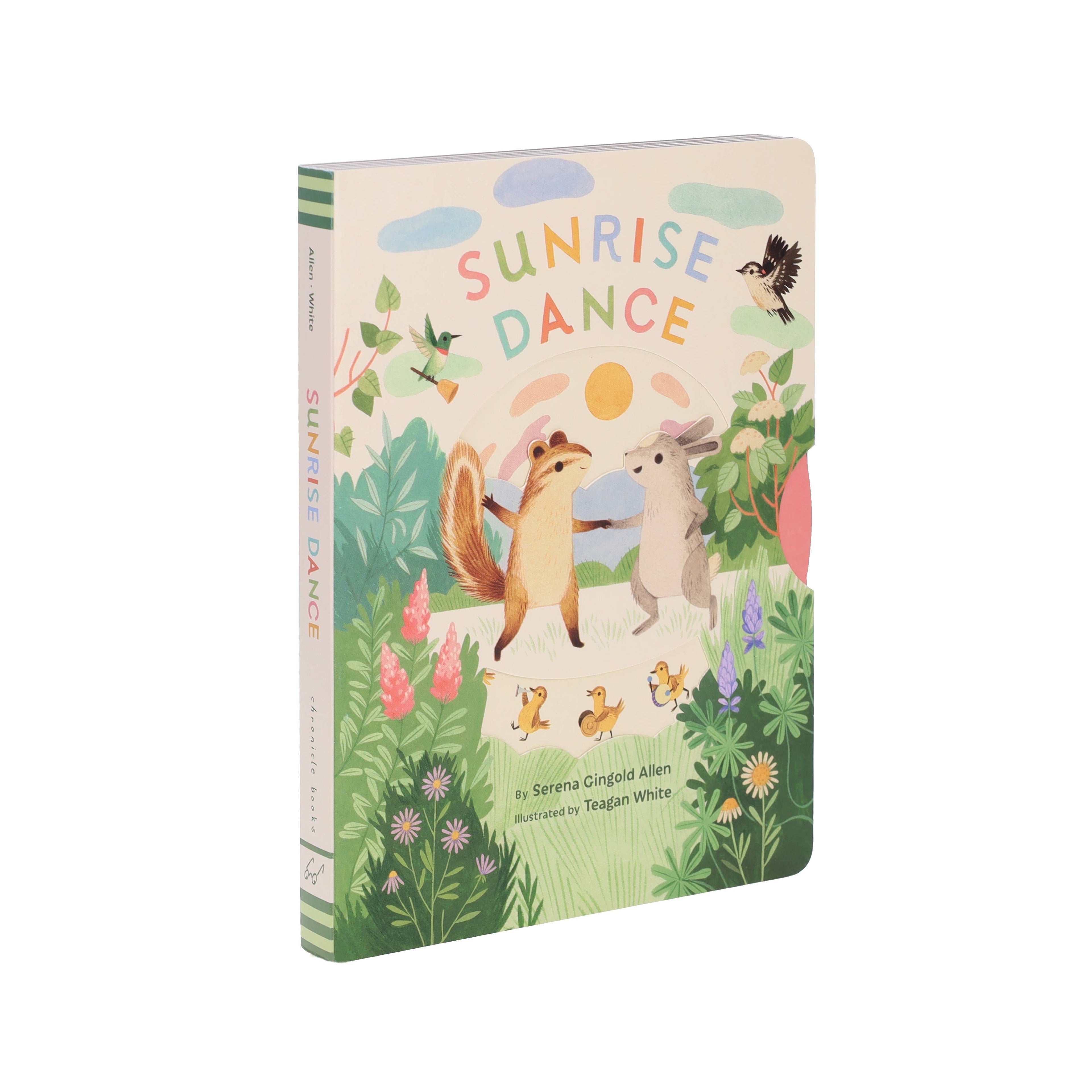 Sunrise Dance children's book with squirrels, birds, and flowers for cozy family reads