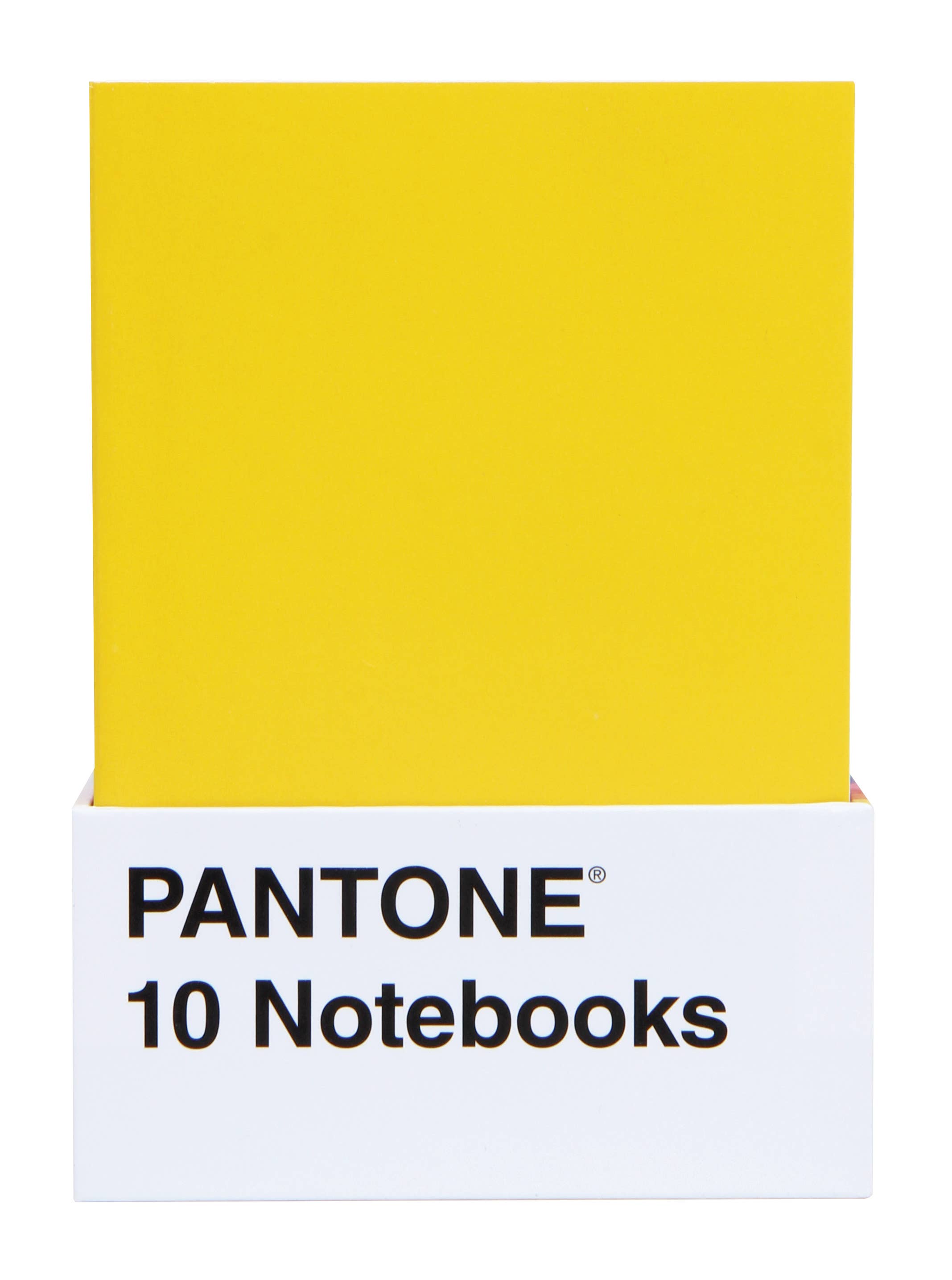 PANTONE 10 Notebooks in vibrant yellow, perfect for planners and creative journaling