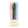 The Overachiever 3-pack gel pen set with motivational quotes, colored ink, perfect for planners and journaling