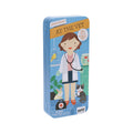 At the Vet magnetic dress-up toy with 25+ pieces, featuring a vet, cat, rabbit, bird, and fish for imaginative play.