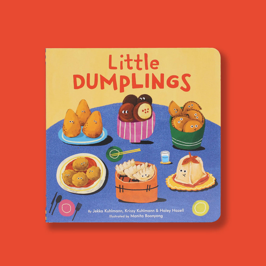 Little Dumplings children's book with cute illustrated dumplings and cozy food scenes