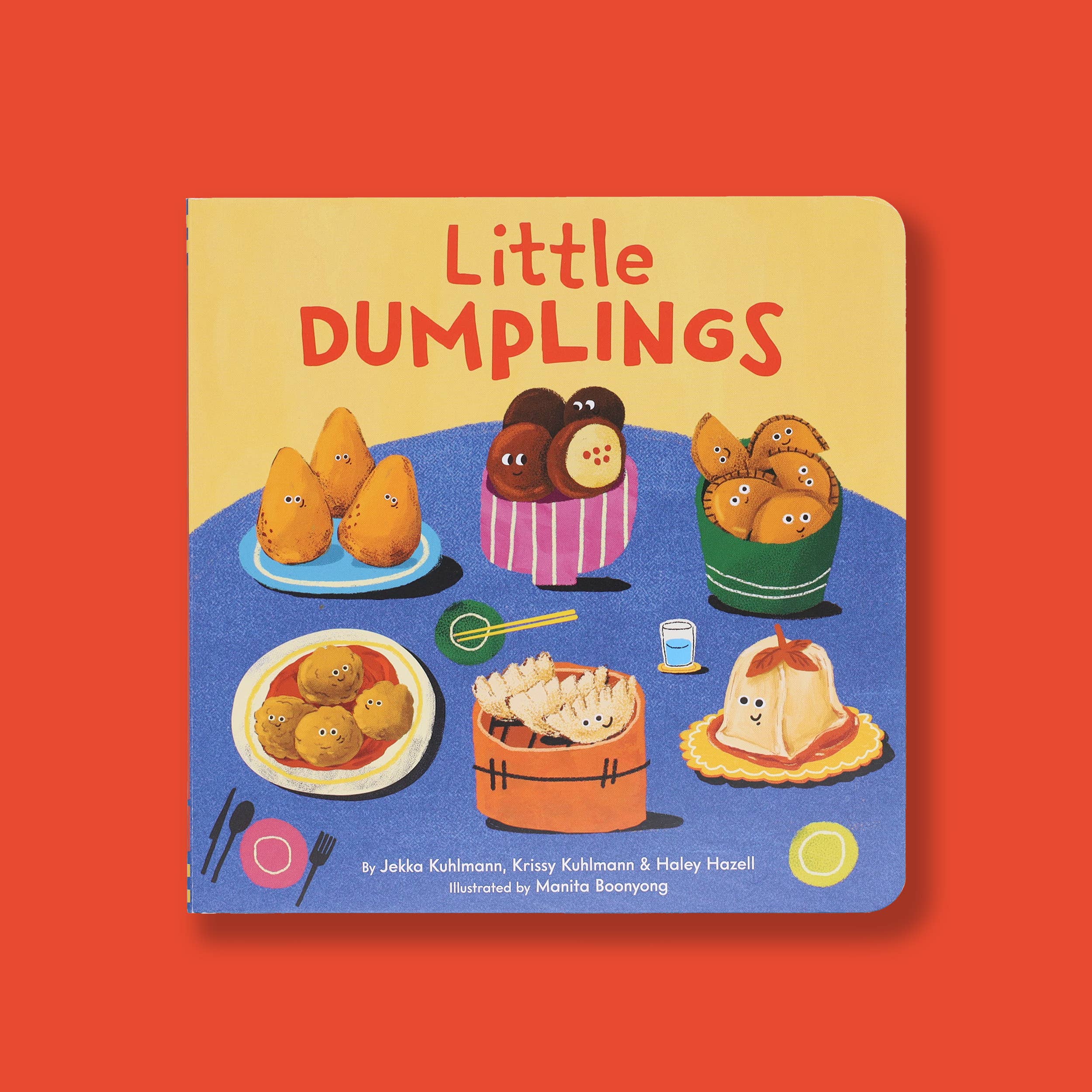 Little Dumplings children's book with cute illustrated dumplings and cozy food scenes