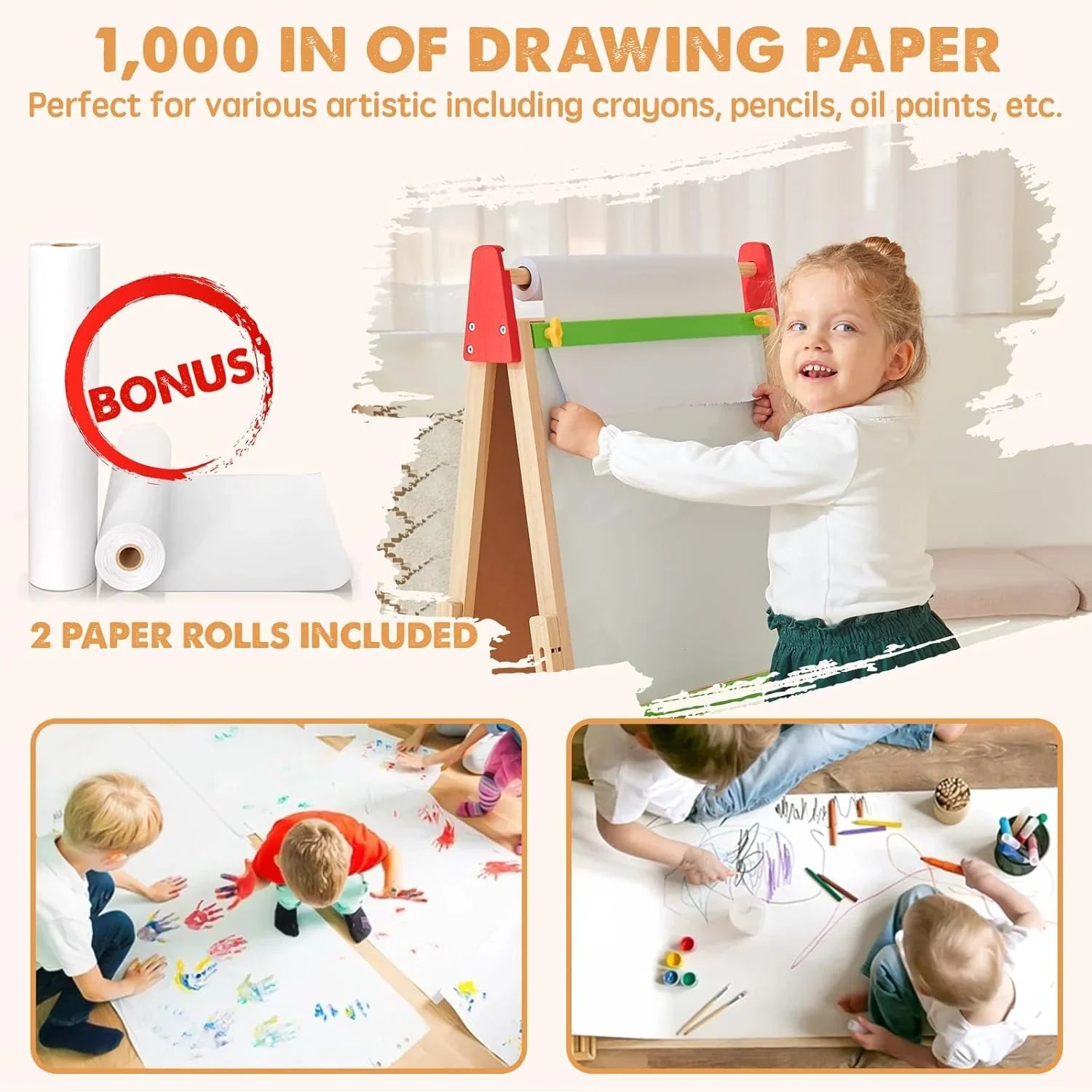 Tiny Land® 3-in-1 Art Easel for Kids