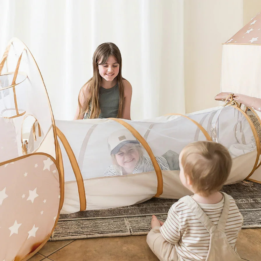 Tiny Land® Discovery 5-in-1 Play Tunnel With no Balls