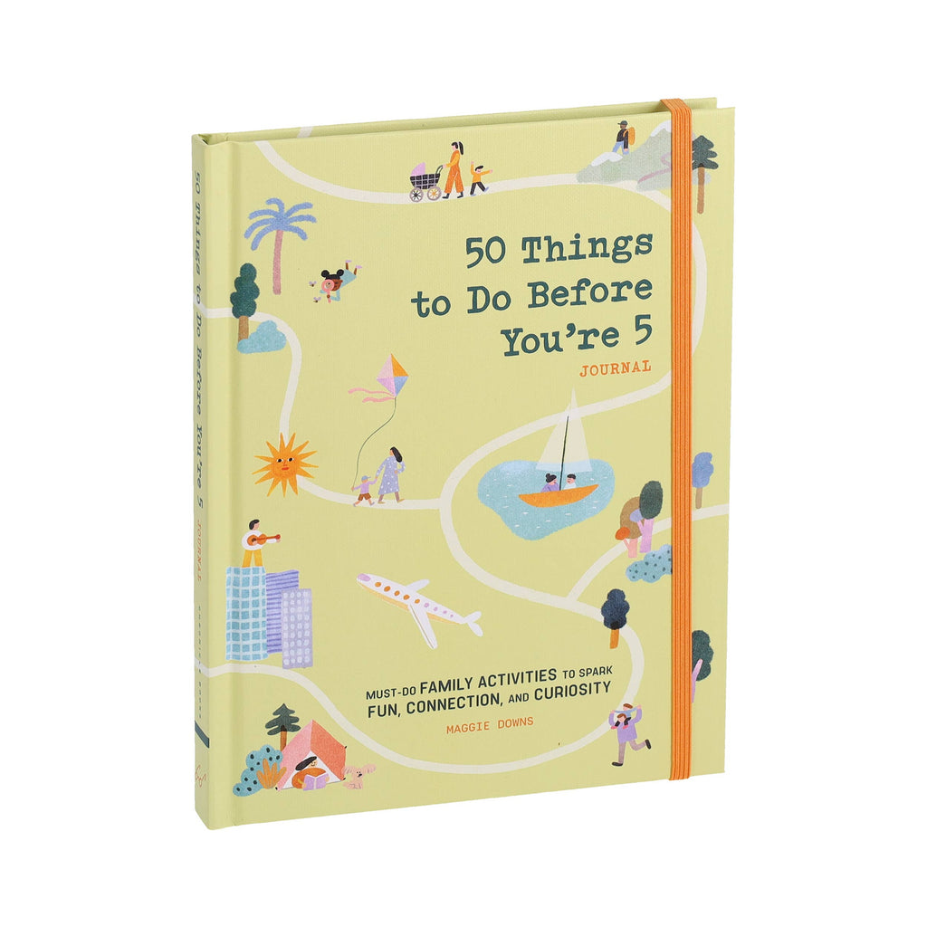 50 Things to Do Before You're 5 Journal — family activities book with colorful illustrations for kids and parents