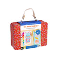 Children's painting set in a colorful tin box with 'Petit' branding on a white background