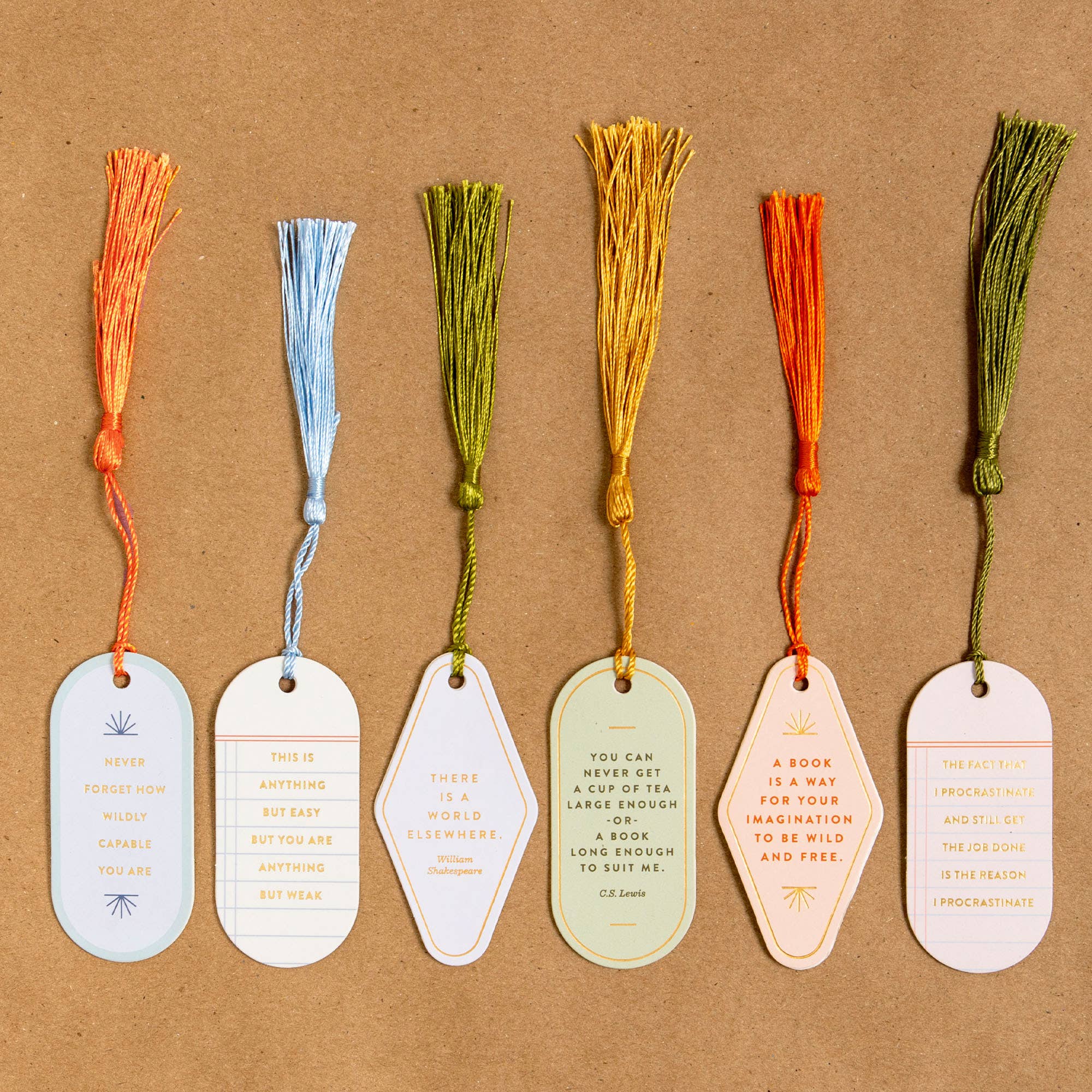 Anything But Weak Vegan Leather Bookmark